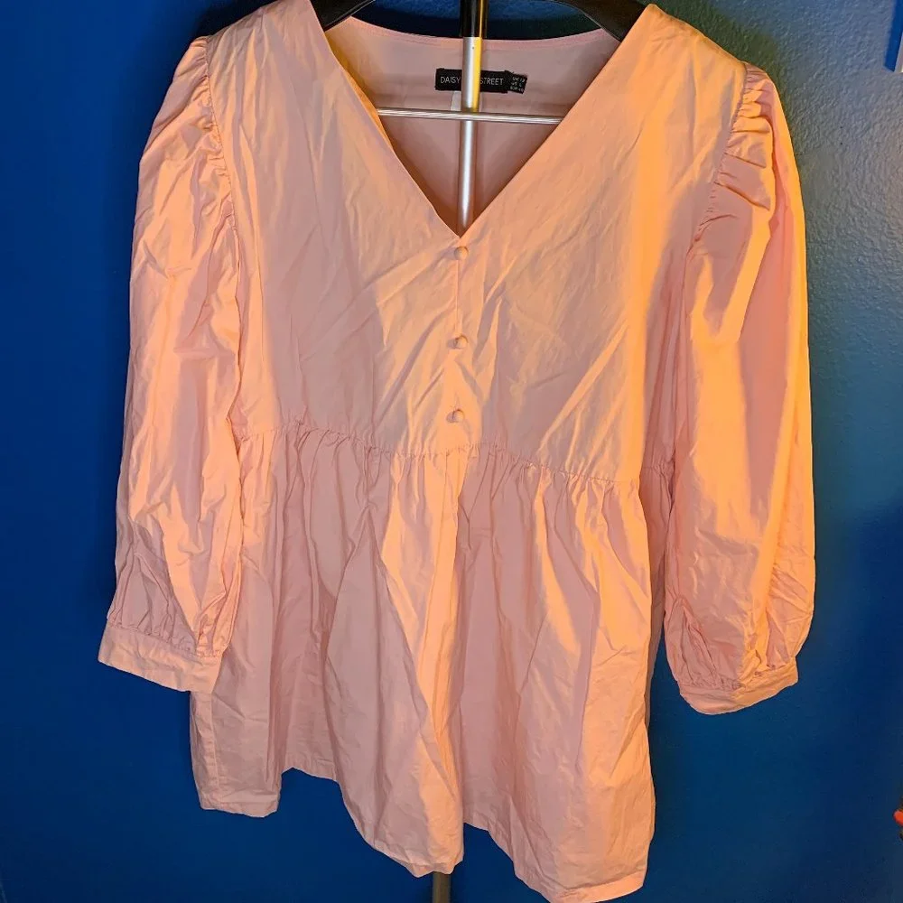 Daisy Street ASOS Cottagecore Mini Dress with Puff Sleeves Size US 8 UK 12 EUC - Picture 2 of 7